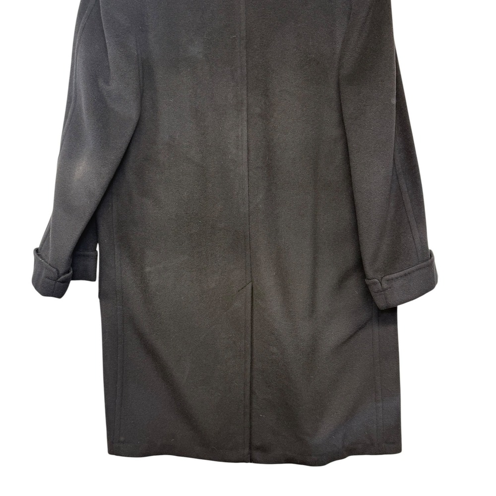 Doherty-Lee Tailoring Imported Cashmere Vintage Black‎ Long Coat Classy 38R - Picture 8 of 14